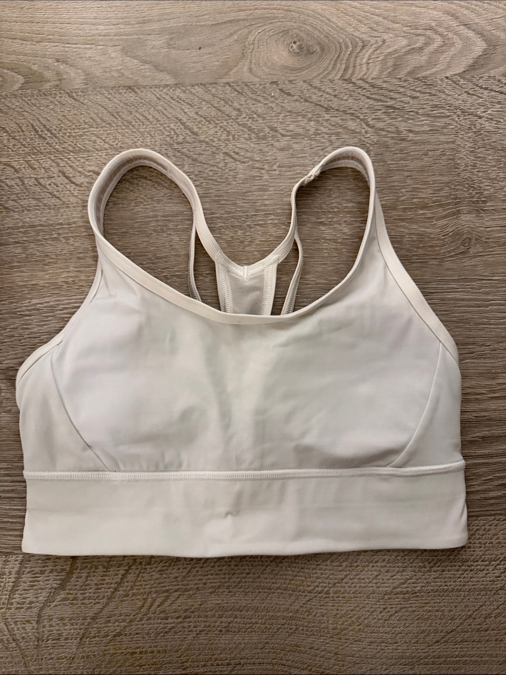 lululemon athletica White Racerback Sports Bra